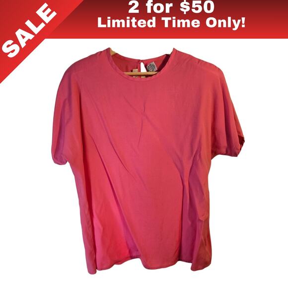 Chaus Tops - [Sale: 2 for $50!]  CHAUS Coral Draped Front Top Size XL 0348